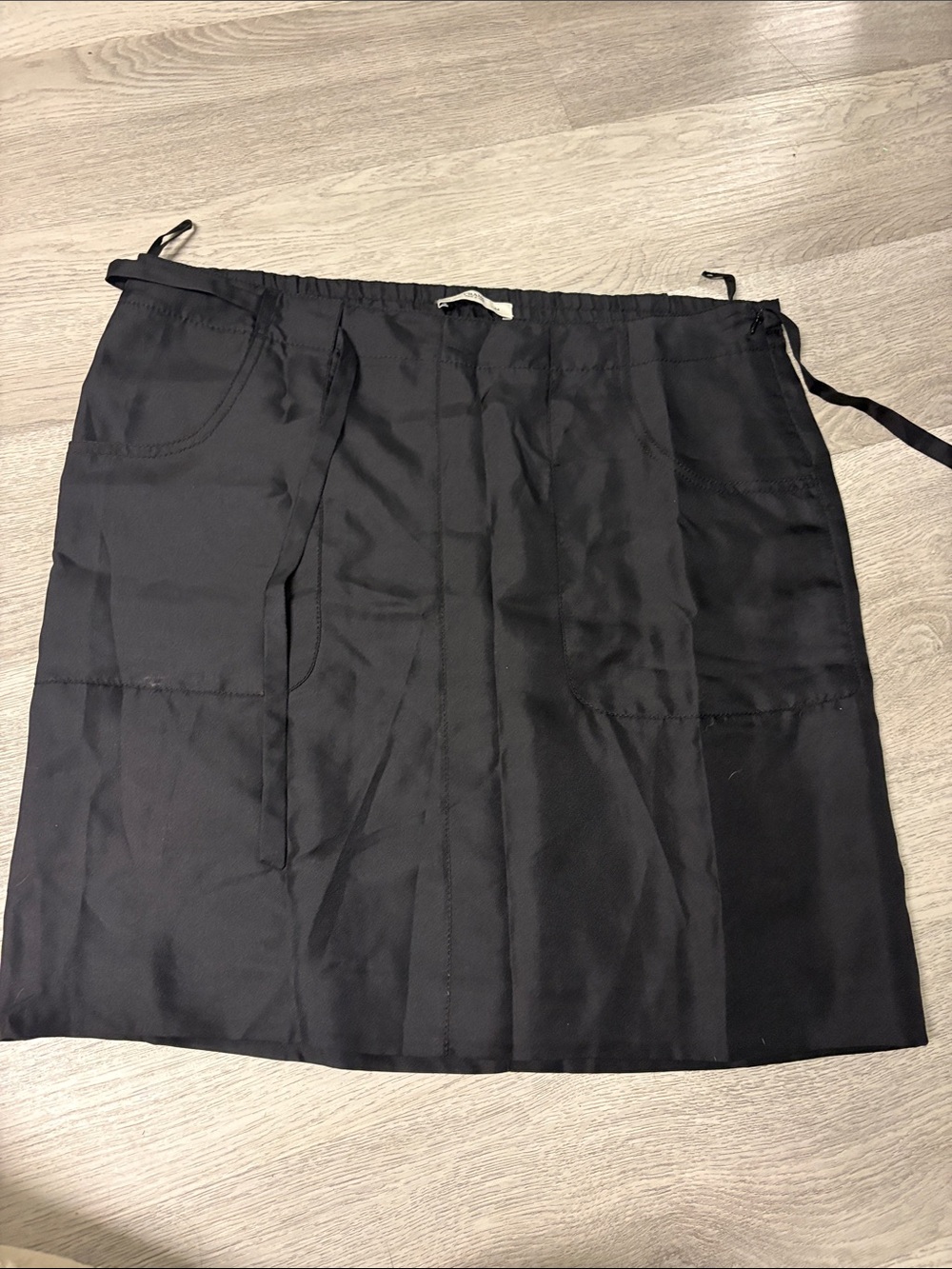 Prada Black Mini Utility Skirt with Drawstring